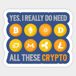 I Need Crypto Sticker